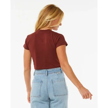 RIP CURL HIBISCUS BABY TEE PLUM