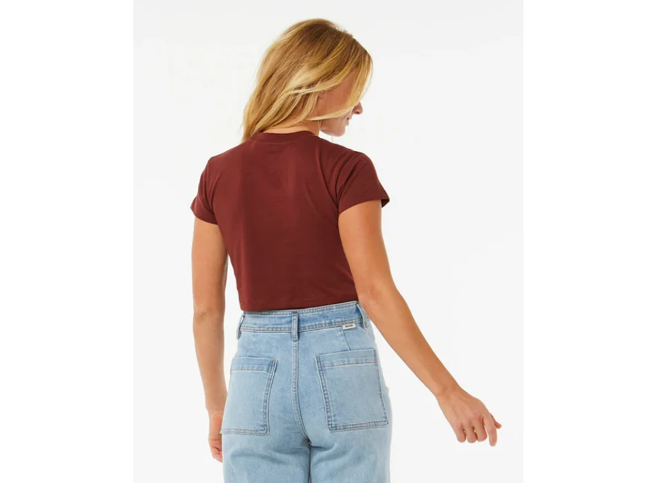 RIP CURL HIBISCUS BABY TEE PLUM