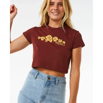 RIP CURL HIBISCUS BABY TEE PLUM