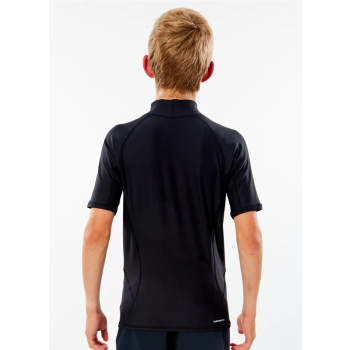 RIP CURL THERMOPRO JUNIOR SHORT SLEEVE BLACK