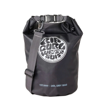 RIP CURL SURF SERIES BARREL BAG BLACK GREY 20L