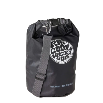 RIP CURL SURF SERIES BARREL BAG BLACK GREY 20L