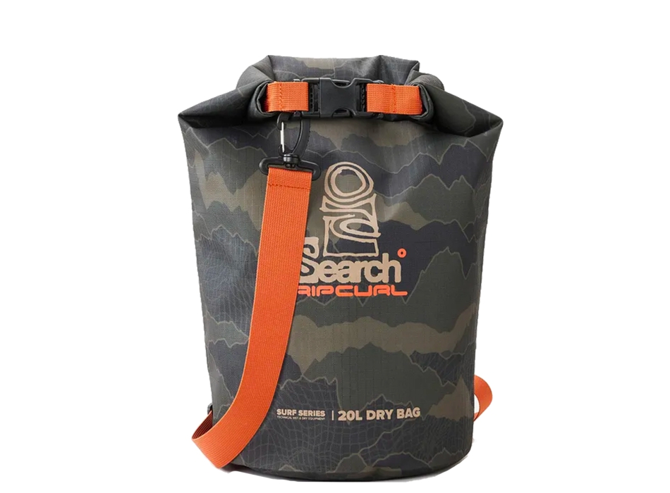 RIP CURL SURF SERIES BARREL BAG BLACK OLIVE 20L