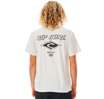 RIP CURL FADE OUT ICON TEE BONE
