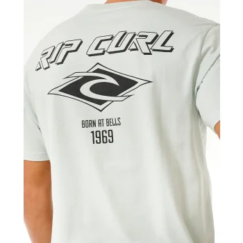 RIP CURL FADE OUT ICON TEE LIGHT GREEN