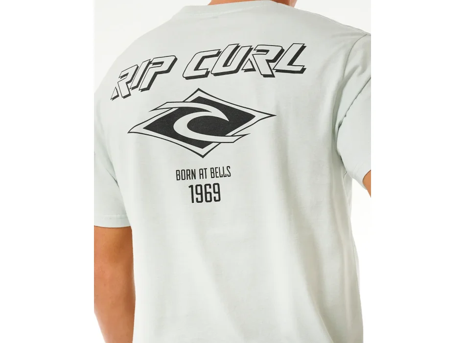 RIP CURL FADE OUT ICON TEE LIGHT GREEN