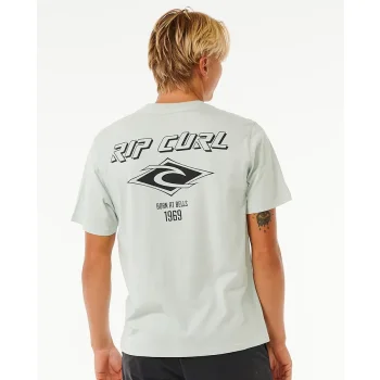 RIP CURL FADE OUT ICON TEE LIGHT GREEN