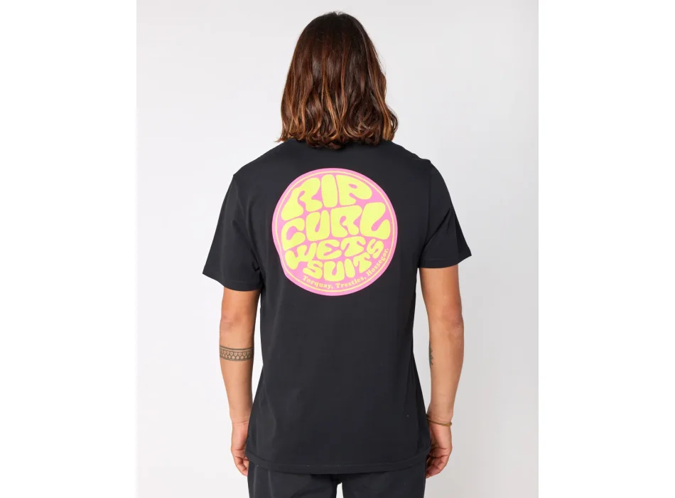 RIP CURL PASSAGE SHORT SLEEVE TEE BLACK