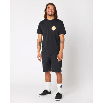 RIP CURL PASSAGE SHORT SLEEVE TEE BLACK