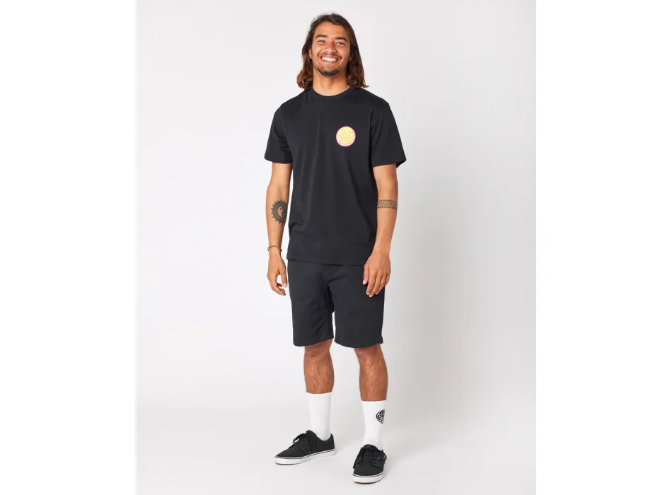 RIP CURL PASSAGE SHORT SLEEVE TEE BLACK