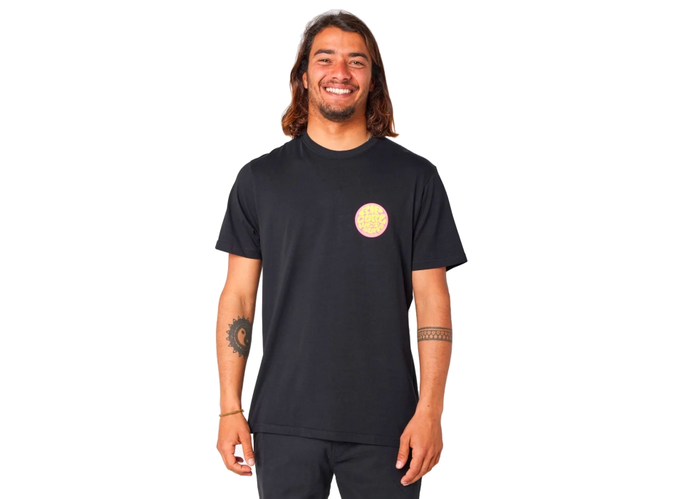 RIP CURL PASSAGE SHORT SLEEVE TEE BLACK