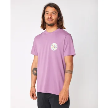 RIP CURL PASSAGE SHORT SLEEVE TEE DUSTY PURPLE