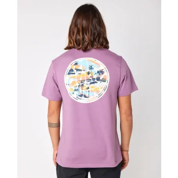 RIP CURL PASSAGE SHORT SLEEVE TEE DUSTY PURPLE