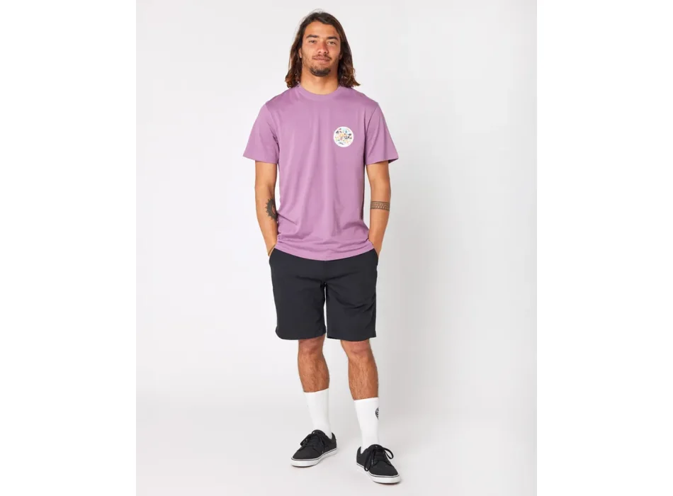 RIP CURL PASSAGE SHORT SLEEVE TEE DUSTY PURPLE