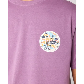 RIP CURL PASSAGE SHORT SLEEVE TEE DUSTY PURPLE