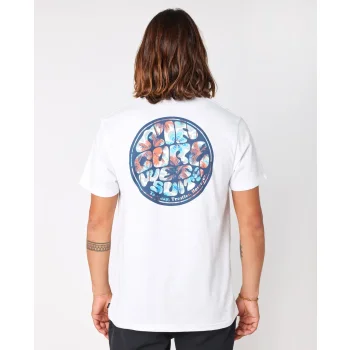 RIP CURL PASSAGE SHORT SLEEVE TEE WHITE