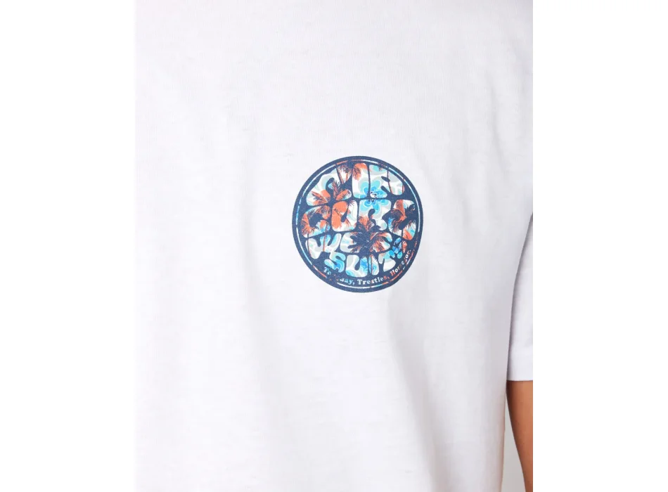 RIP CURL PASSAGE SHORT SLEEVE TEE WHITE