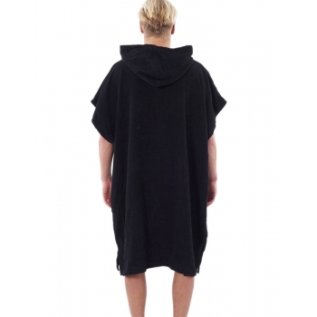 RIP CURL WET AS HOODED PONCHO BLACK