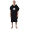 RIP CURL LOGO HOODED TOWEL PONCHO BLACK