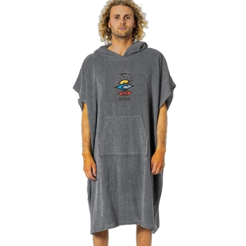 RIP CURL WET AS HOODED PONCHO GREY