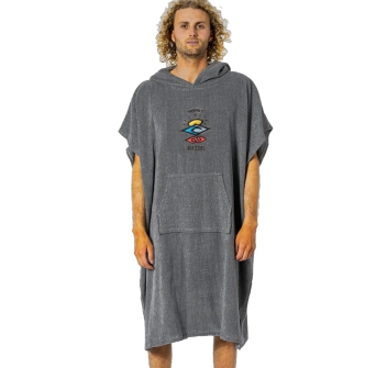 RIP CURL WET AS HOODED PONCHO GREY