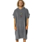 RIP CURL LOGO HOODED TOWEL PONCHO GREY