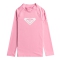 ROXY WHOLE HEARTED LONG SLEEVE GIRL UPF 50 RASH GUARD PRISM PINK