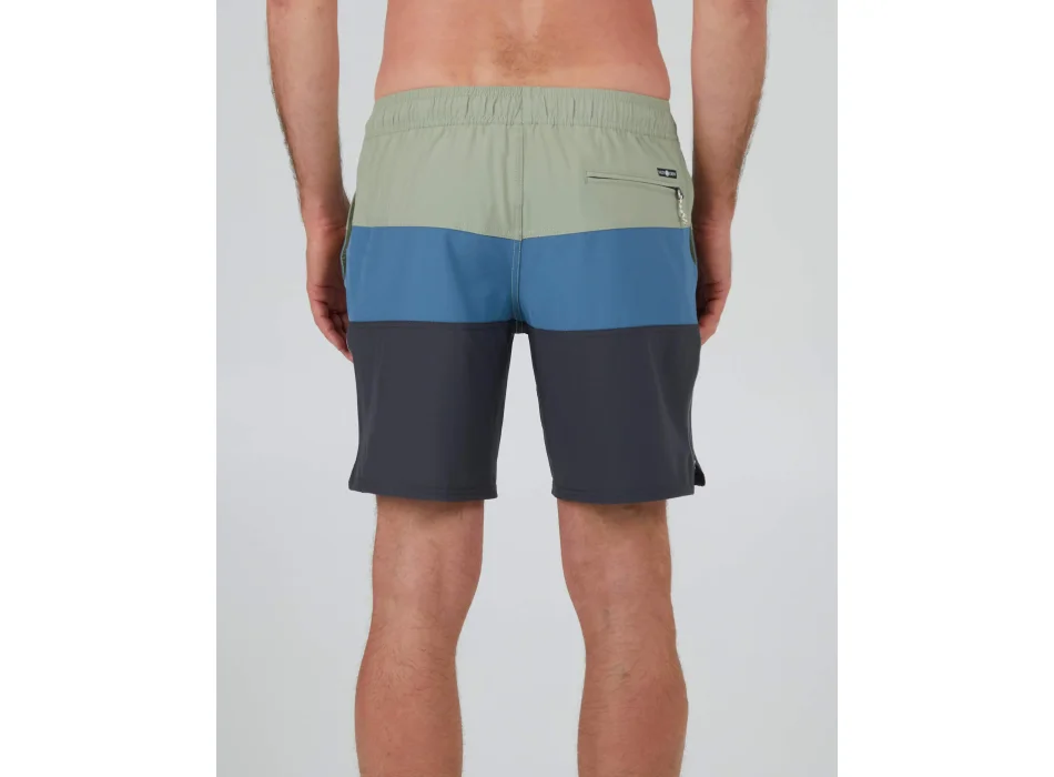 SALTY CREW BEACONS 2 ELASTIC BOARDSHORTS 18" DUSTY SAGE