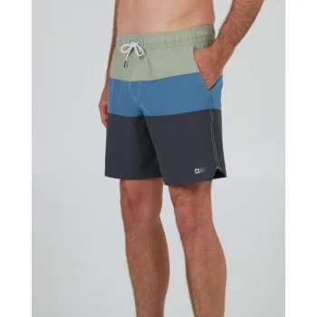 SALTY CREW BEACONS 2 ELASTIC BOARDSHORTS 18" DUSTY SAGE