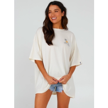 SALTY CREW JOY COVER UP TEE OFF WHITE