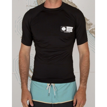 SALTY CREW SHELTER RASHGUARD BLACK