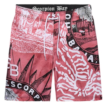 SCORPION BAY BOARDSHORTS MEXICO COLOR CORAL