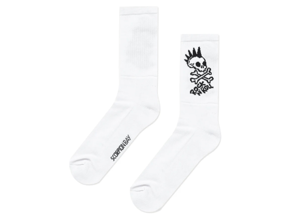 SCORPION BAY ROCK N ROLL SOCKS BLACK