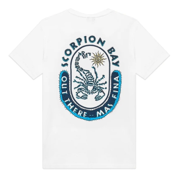 SCORPION BAY T-SHIRT LOGO CACTUS BAY  WHITE BOY