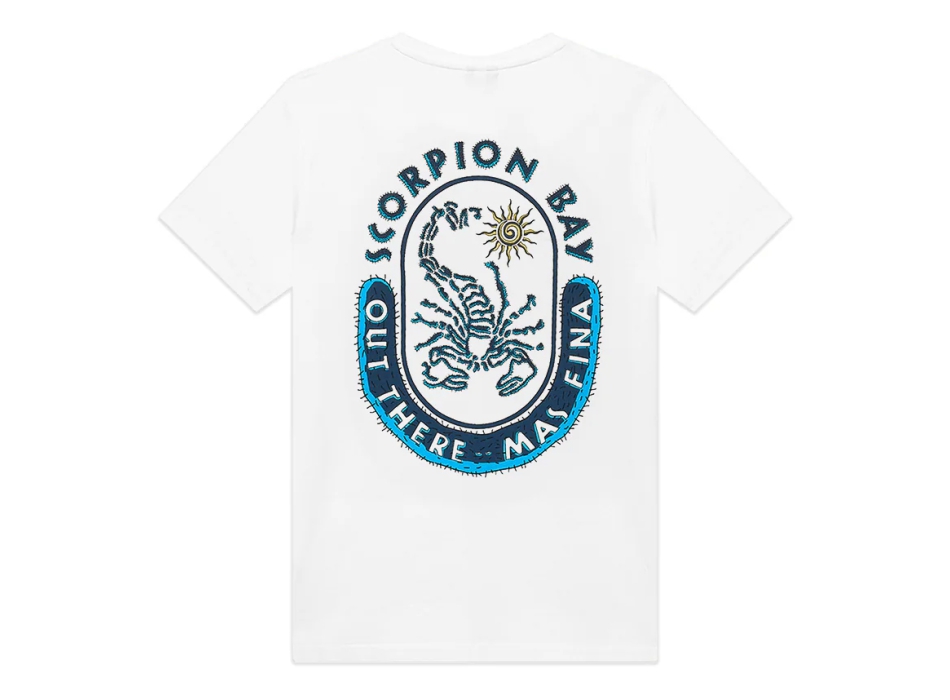 SCORPION BAY T-SHIRT LOGO CACTUS BAY  WHITE BOY