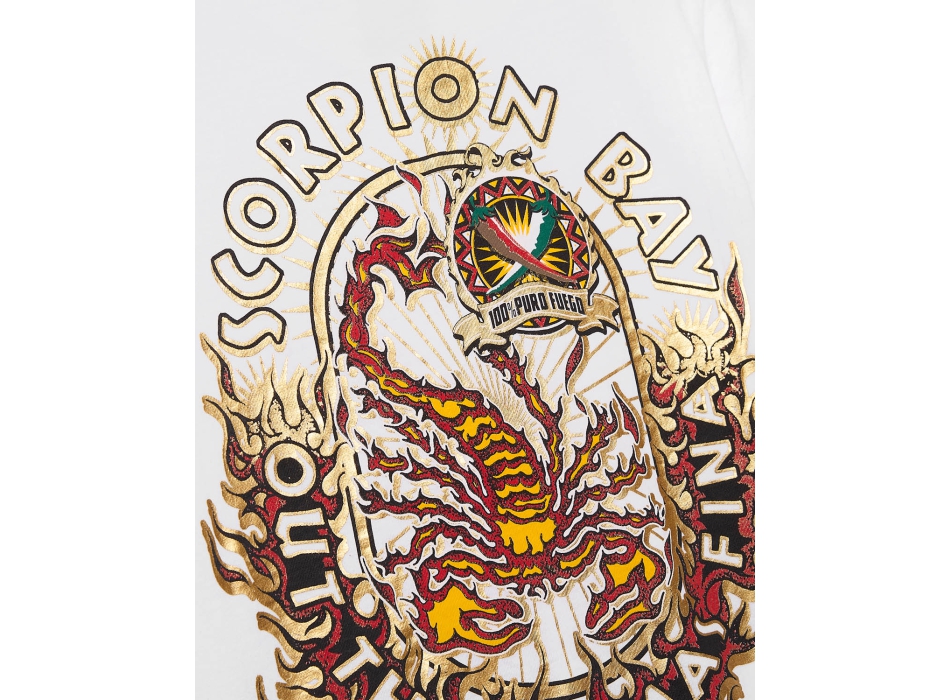 SCORPION BAY T-SHIRT LOGO Y FUEGO WHITE