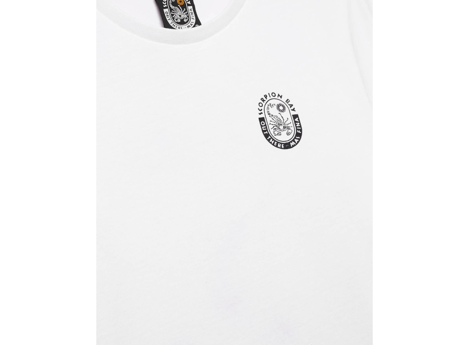 SCORPION BAY T-SHIRT LOGO Y FUEGO WHITE