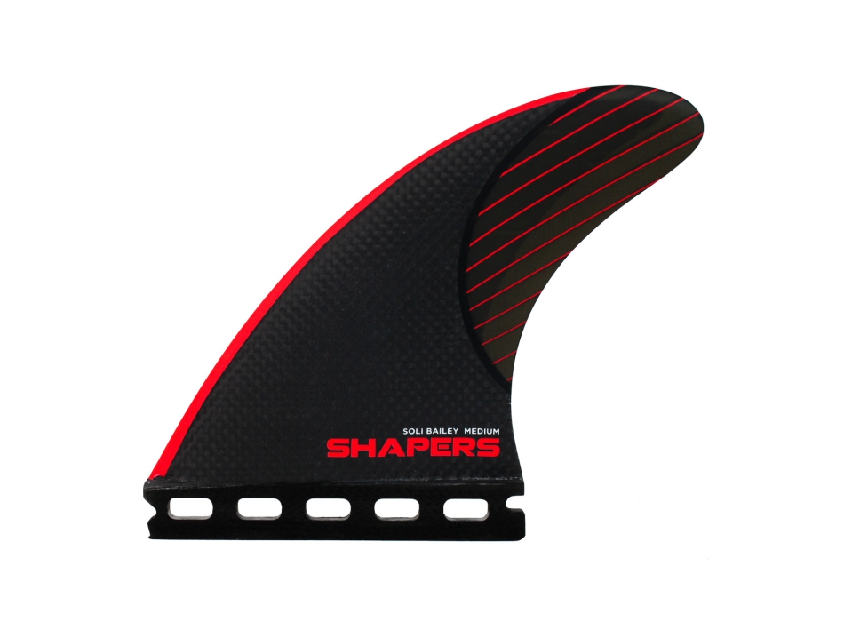 SHAPERS CORE SOLI BAILEY STEALTH THRUSTER FIN SET SINGLE TAB MEDIUM