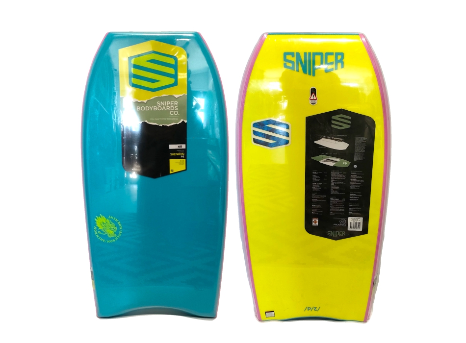 SNIPER SHENRON PE BODYBOARD 40" BLUE YELLOW