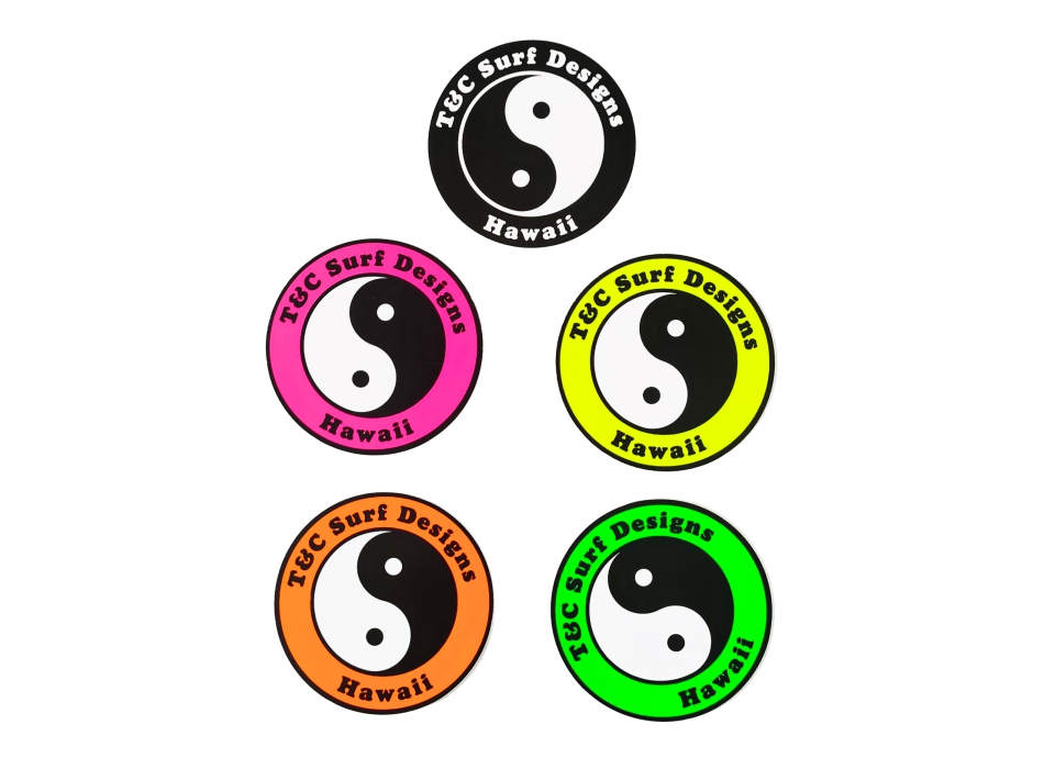 T&C SURF DESIGNS STICKERS 8 CM