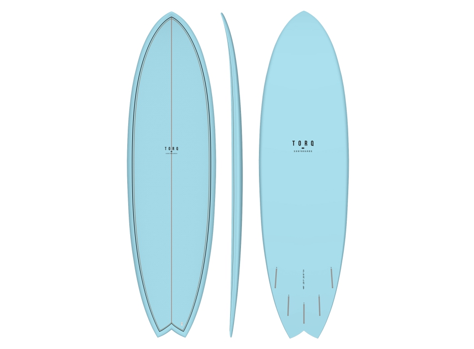 TORQ TET 6'10" FISH CLASSIC COLOR PALM BLUE