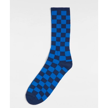 VANS SOCKS CHECKERBOARD CREW BLUE