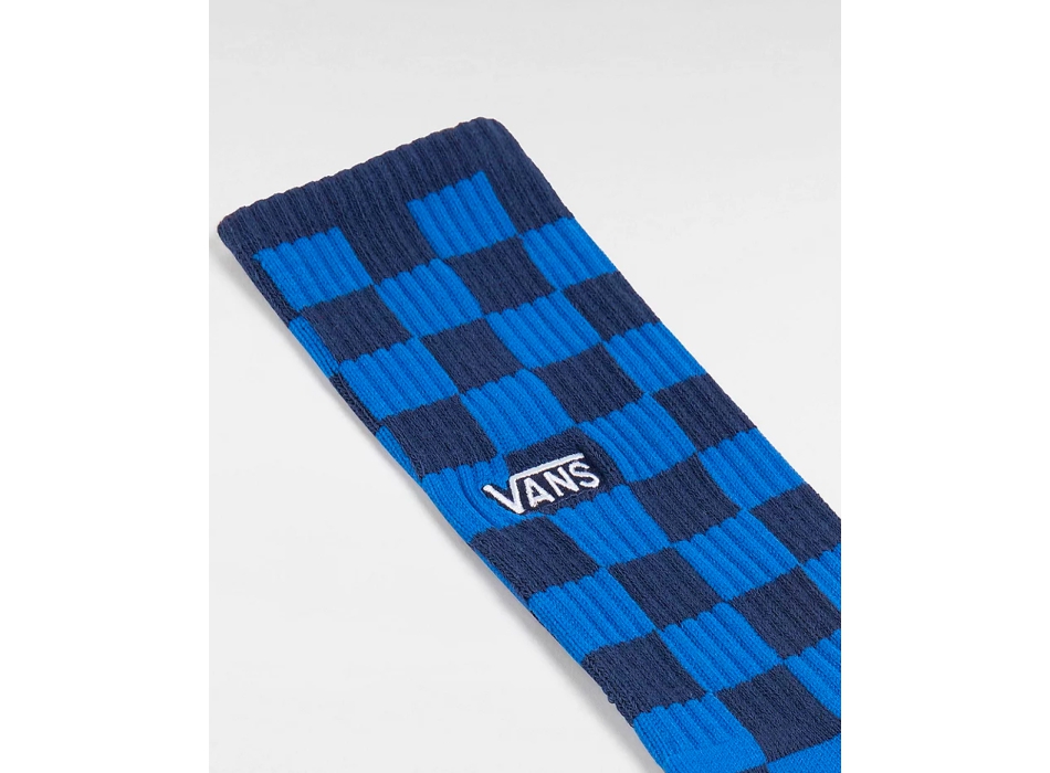 VANS SOCKS CHECKERBOARD CREW BLUE