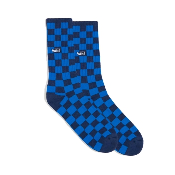 VANS SOCKS CHECKERBOARD CREW BLUE