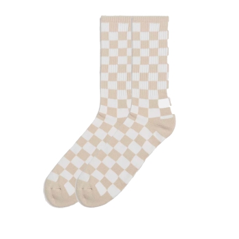 VANS SOCKS CHECKERBOARD CREW OATMEAL