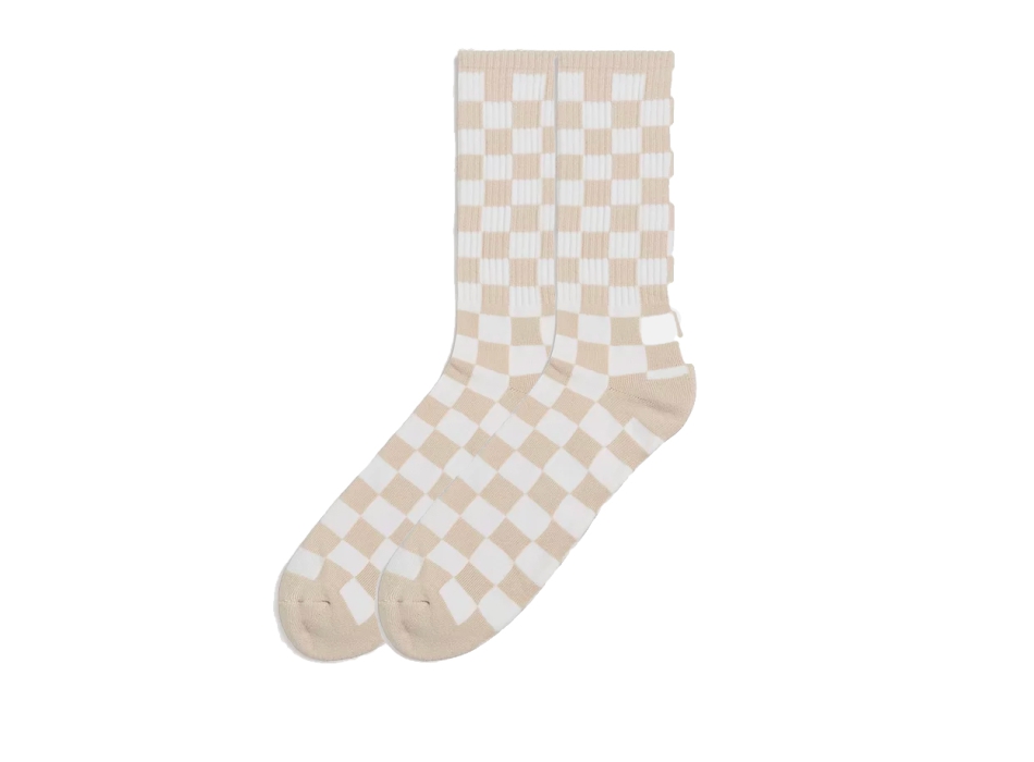 VANS SOCKS CHECKERBOARD CREW OATMEAL