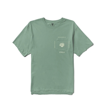 VISSLA WAVE RACERS ORGANIC POCKET TEE JADE